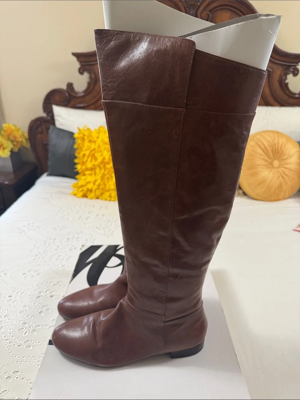 Nine West Brown Over-the-Knee Leather Boots